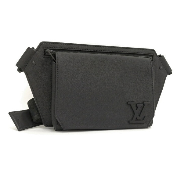 Louis Vuitton Aerogram Grain Calf Leather NV Waist Bag Bum Bag - Picture 1 of 9